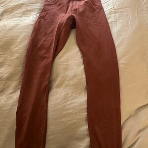 Lululemon Rust Red Leggings